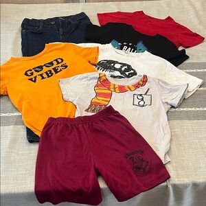 Kids Graphic T-Shirts and Shorts Set